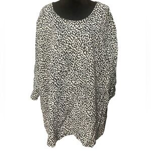 BRYN WALKER Linen Tunic Top  2X